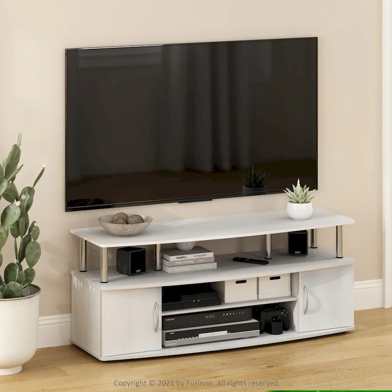 Meuble TV grand format Furinno JAYA pour téléviseurs jusqu'à 55 pouces