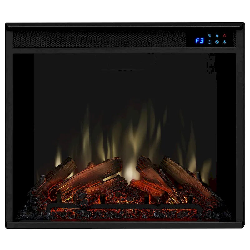 Meuble TV Marlowe 70 avec foyer électrique blanc par Real Flame