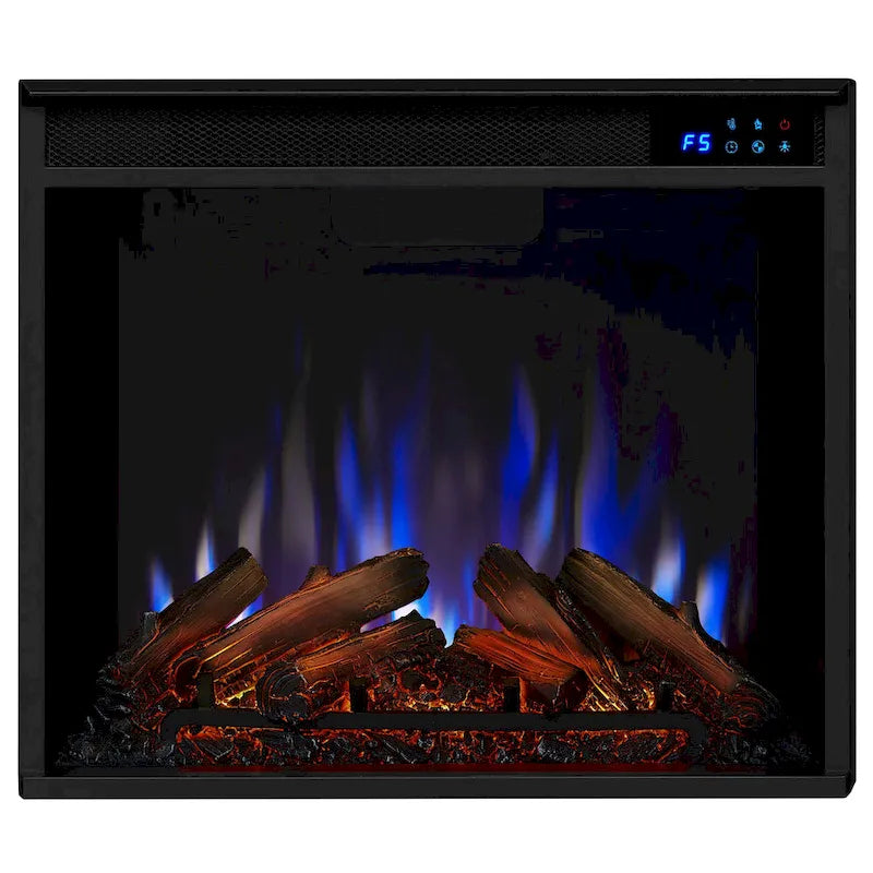 Meuble TV Marlowe 70 avec foyer électrique blanc par Real Flame