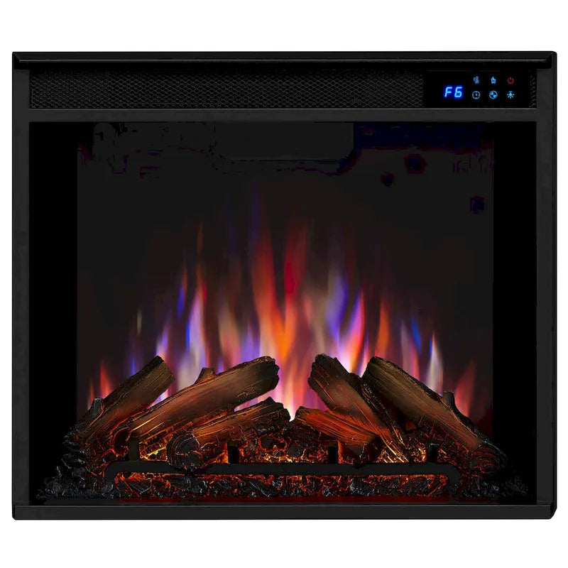 Meuble TV Marlowe 70 avec foyer électrique blanc par Real Flame