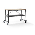 Table utilitaire grise / Établi avec roulettes verrouillables