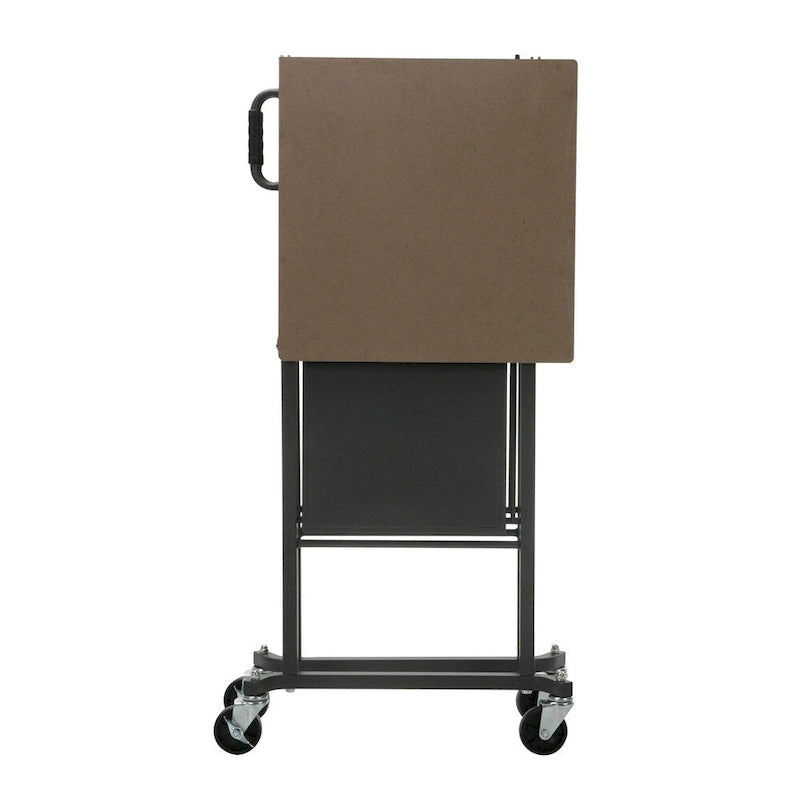 Table utilitaire grise / Établi avec roulettes verrouillables