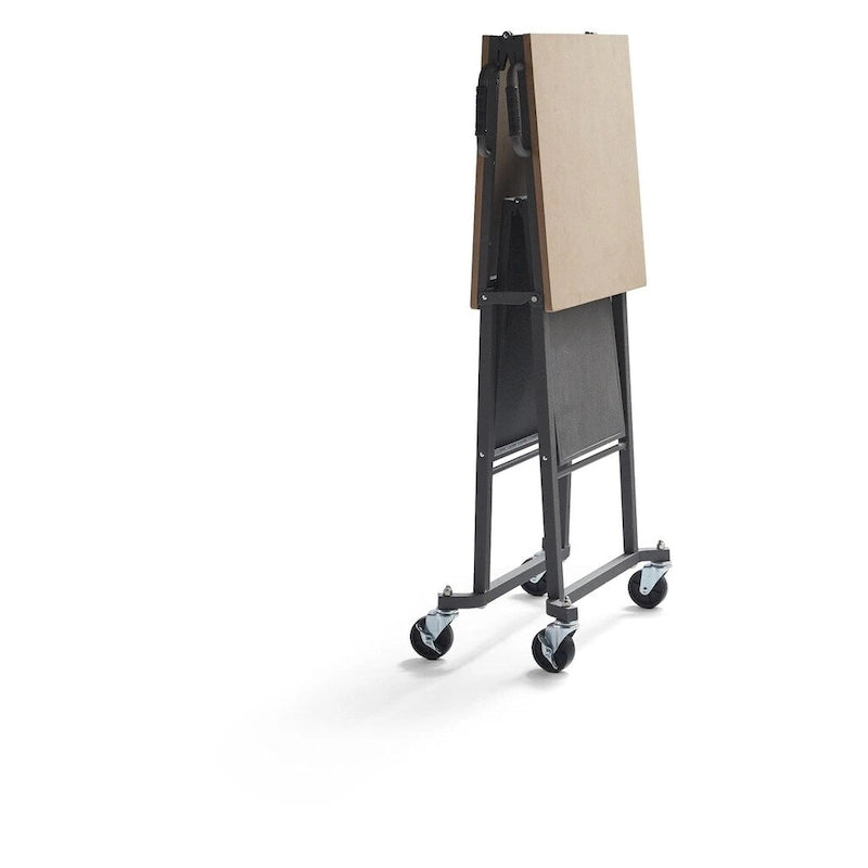 Table utilitaire grise / Établi avec roulettes verrouillables