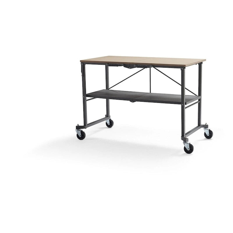 Table utilitaire grise / Établi avec roulettes verrouillables