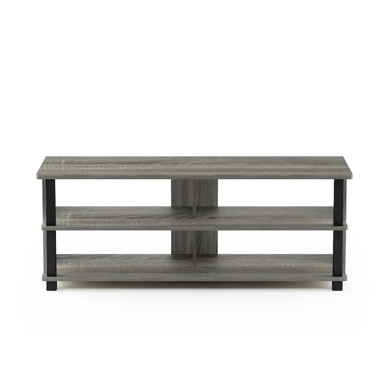 Meuble TV moderne à 3 niveaux Porch & Den Shelby Wood