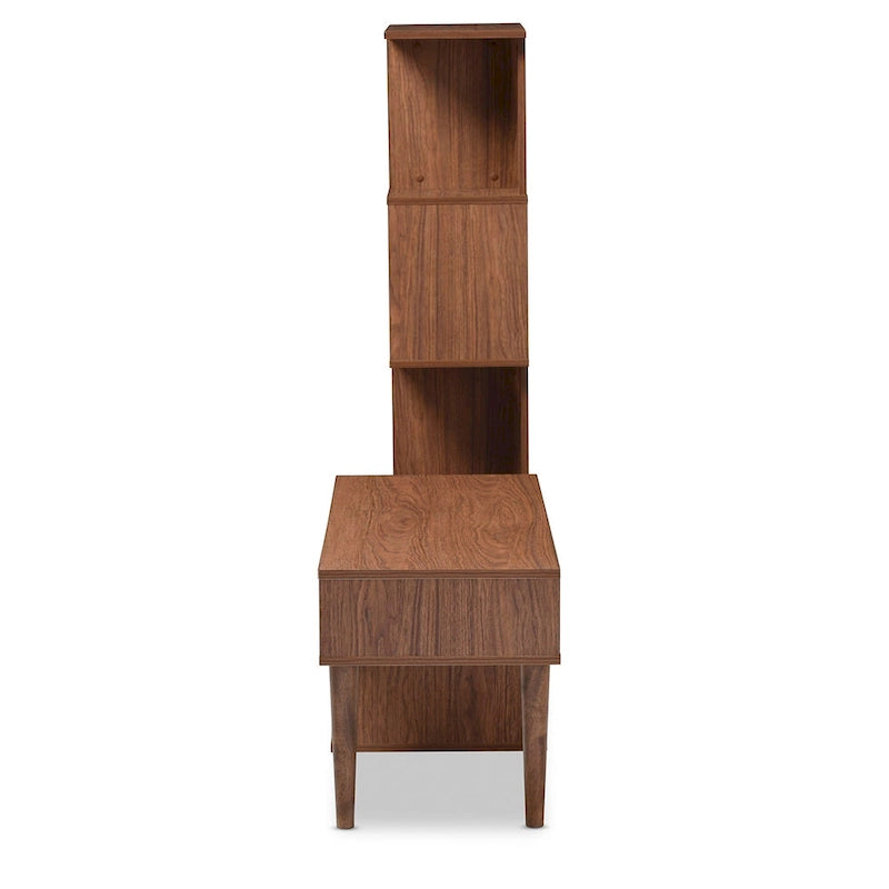 Meuble TV en bois brun moyen Carson Carrington Sakskøbing de style Mid-century