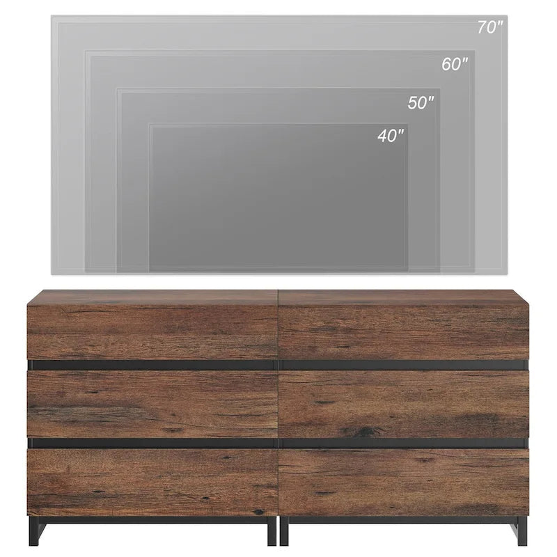 Meuble TV moderne pour téléviseurs jusqu'à 70 pouces