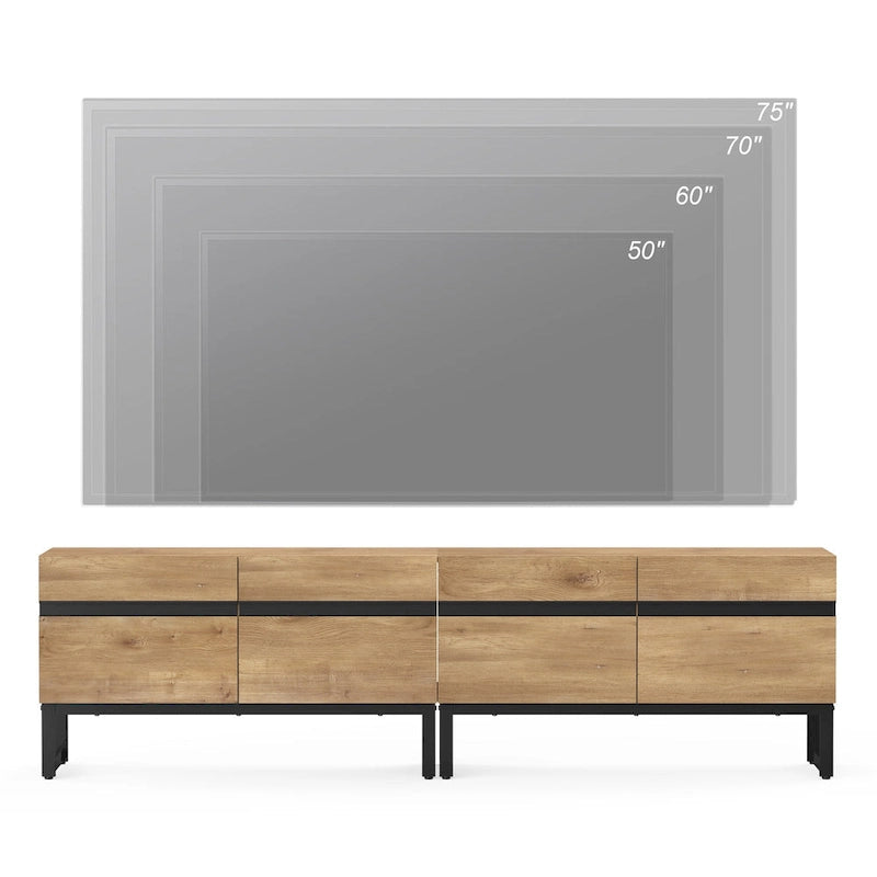 Meuble TV moderne pour téléviseurs jusqu'à 75 pouces