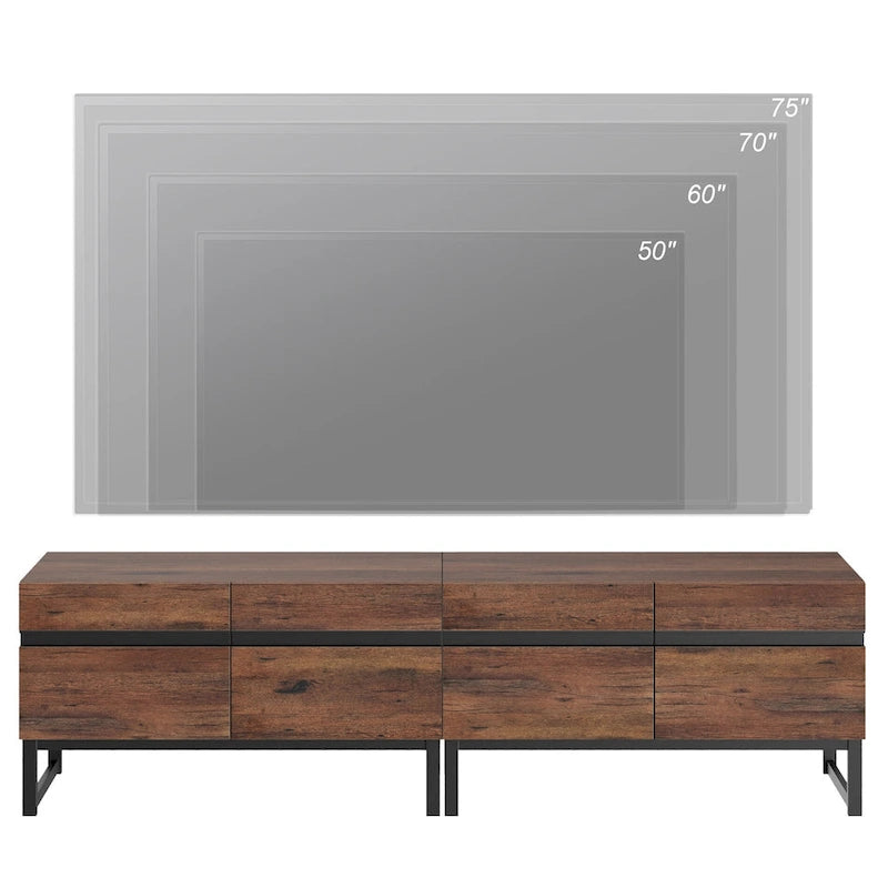 Meuble TV moderne pour téléviseurs jusqu'à 75 pouces