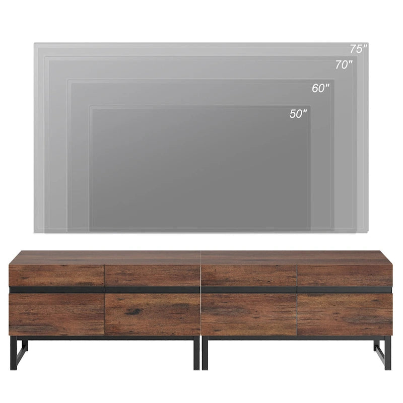 Meuble TV moderne pour téléviseurs jusqu'à 75 pouces