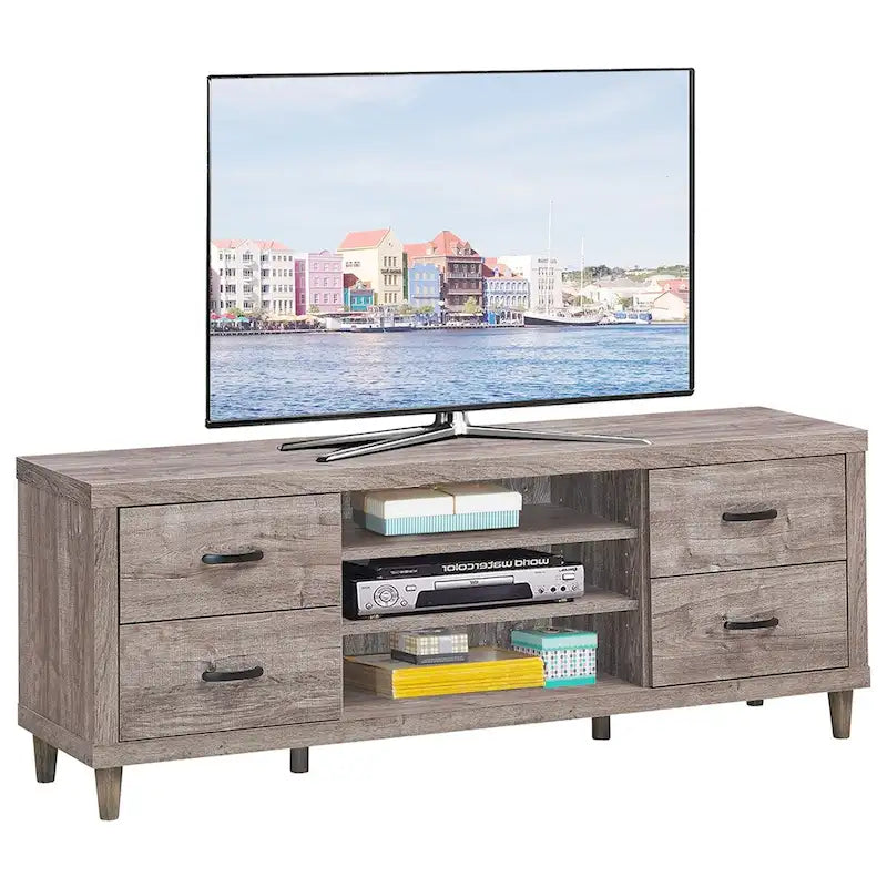 Meuble TV Costway pour téléviseur jusqu'à 65 pouces avec rangement - Voir détails