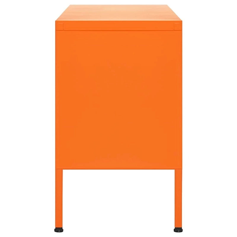 vidaXL Meuble TV Meuble de Rangement Buffet Console TV Meuble Multimédia Armoire en Acier - 105 x 35 x 50 cm