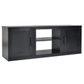 Meuble TV de 147 cm avec 2 placards de rangement et étagères réglables sur 3 positions