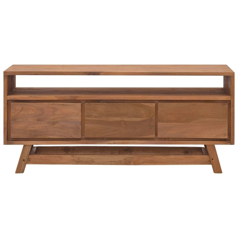 Meuble TV vidaXL 43,3x11,8x19,7 Bois de teck massif - 43,3 x 11,8 x 19,7 - 43,3 x 11,8 x 19,7