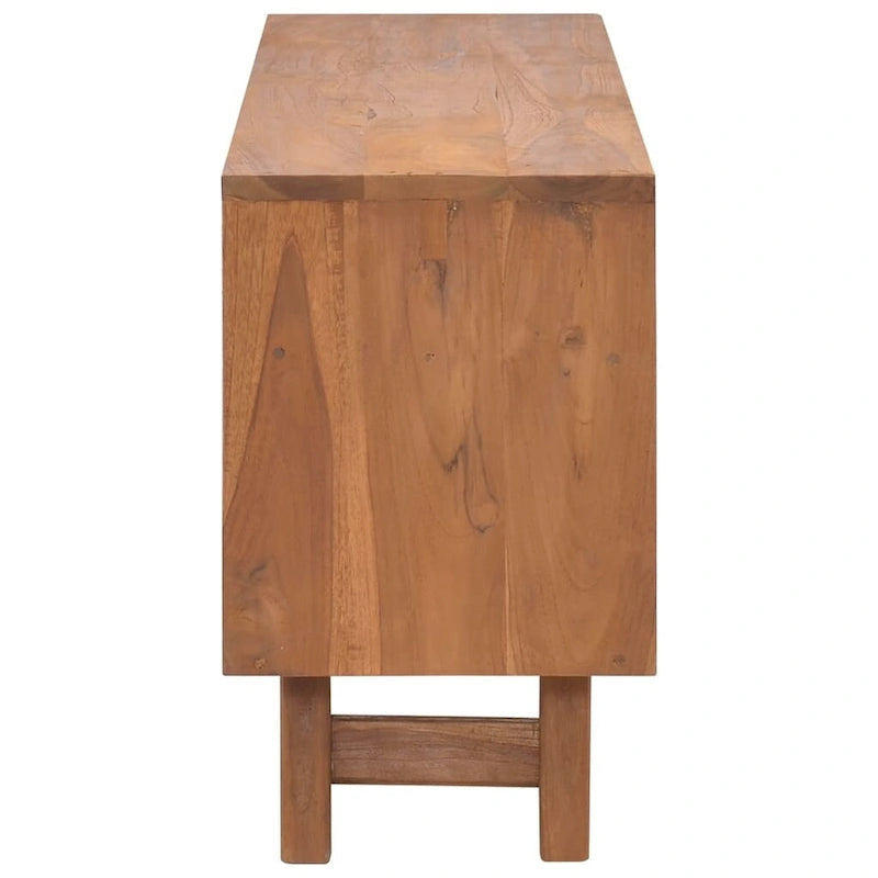 Meuble TV vidaXL 43,3x11,8x19,7 Bois de teck massif - 43,3 x 11,8 x 19,7 - 43,3 x 11,8 x 19,7