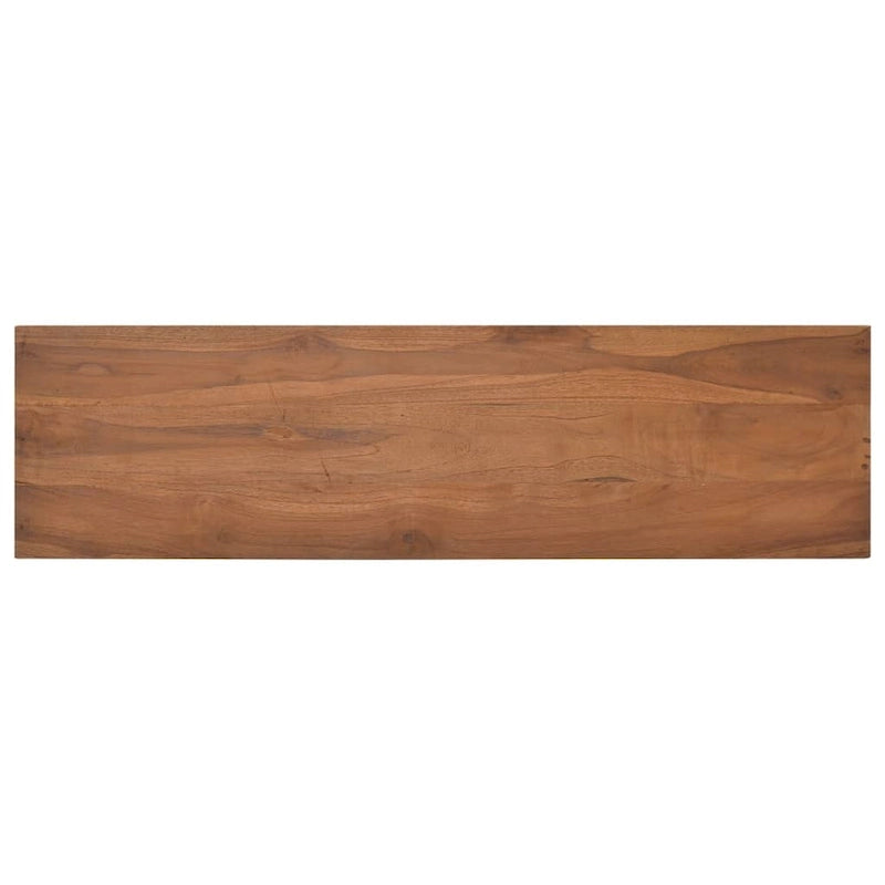 Meuble TV vidaXL 43,3x11,8x19,7 Bois de teck massif - 43,3 x 11,8 x 19,7 - 43,3 x 11,8 x 19,7