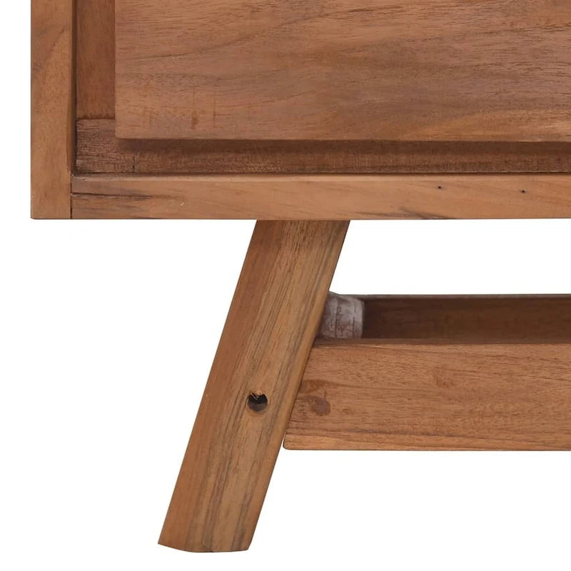 Meuble TV vidaXL 43,3x11,8x19,7 Bois de teck massif - 43,3 x 11,8 x 19,7 - 43,3 x 11,8 x 19,7
