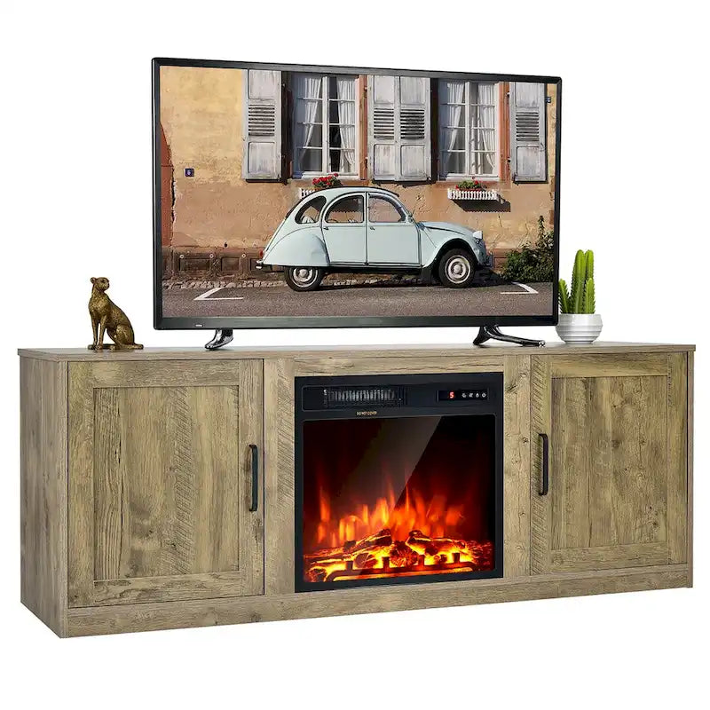 Meuble TV Costway 58" avec cheminée électrique 18"