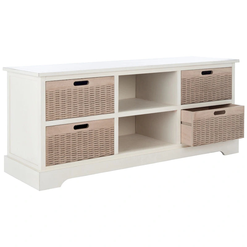Meuble TV avec rangement Britni de SAFAVIEH - 47,3 l x 15,8 L x 20 H - 47Wx16Px20H