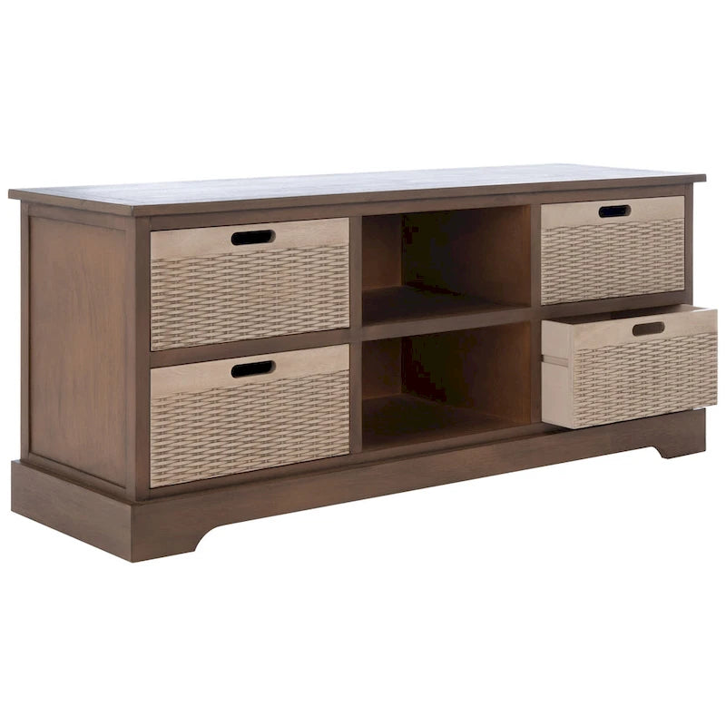 Meuble TV avec rangement Britni de SAFAVIEH - 47,3 l x 15,8 L x 20 H - 47Wx16Px20H