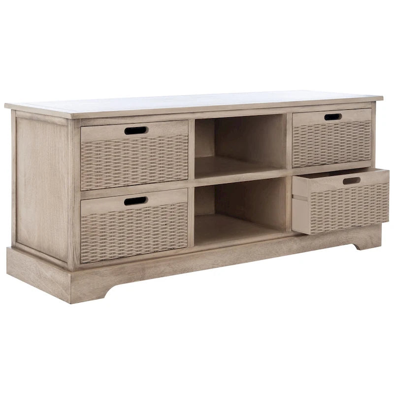 Meuble TV avec rangement Britni de SAFAVIEH - 47,3 l x 15,8 L x 20 H - 47Wx16Px20H