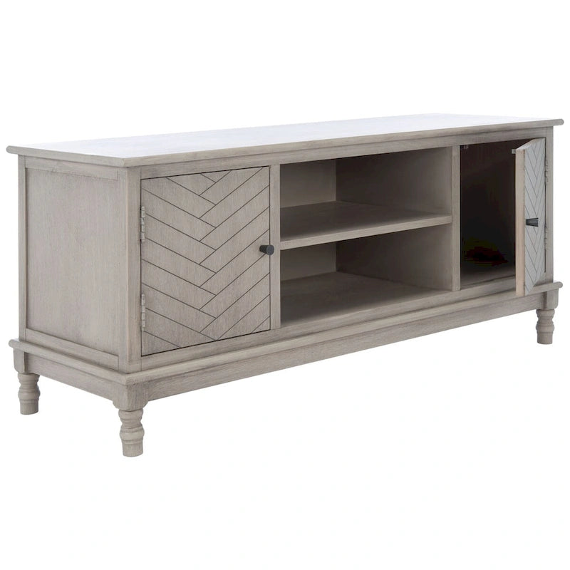 Meuble TV Safavieh Echo 2 portes 2 étagères - 47,3 L x 15,8 P x 20 H - 47Lx16Px20H