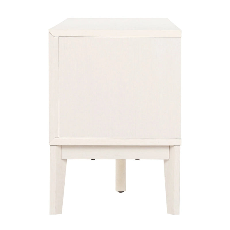 Meuble TV de ferme Damien de 58 po avec 3 rangements et porte coulissante, convient aux téléviseurs jusqu'à 65 po, avec gestion des câbles, par JONATHAN Y - 58