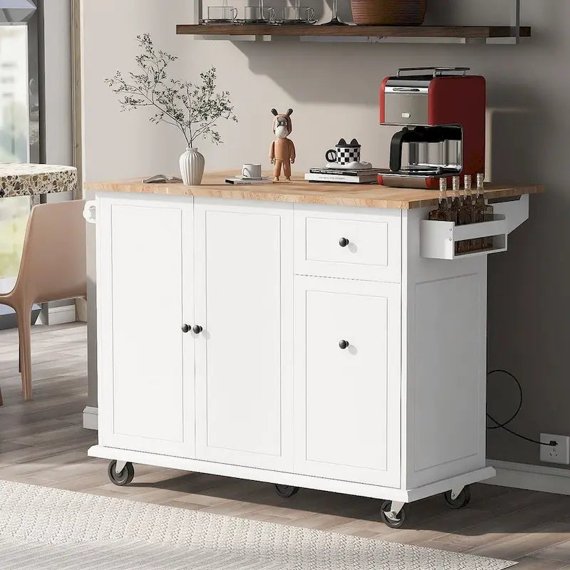 54 Chariot d'îlot de cuisine avec roues