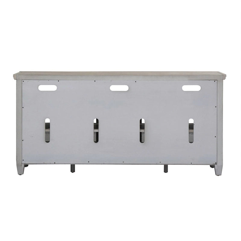 Meuble TV blanc antique Heartland pour appareils de divertissement