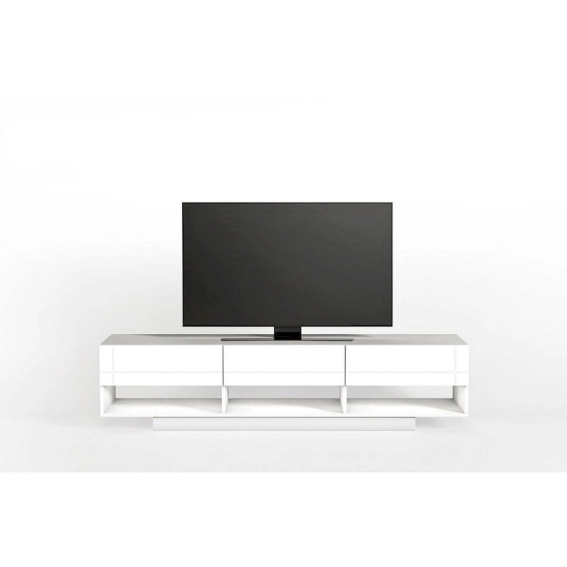 Meuble TV à 3 tiroirs Nexera Stereo, 72 po, noir