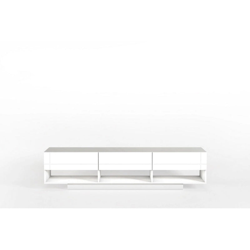 Meuble TV à 3 tiroirs Nexera Stereo, 72 po, noir