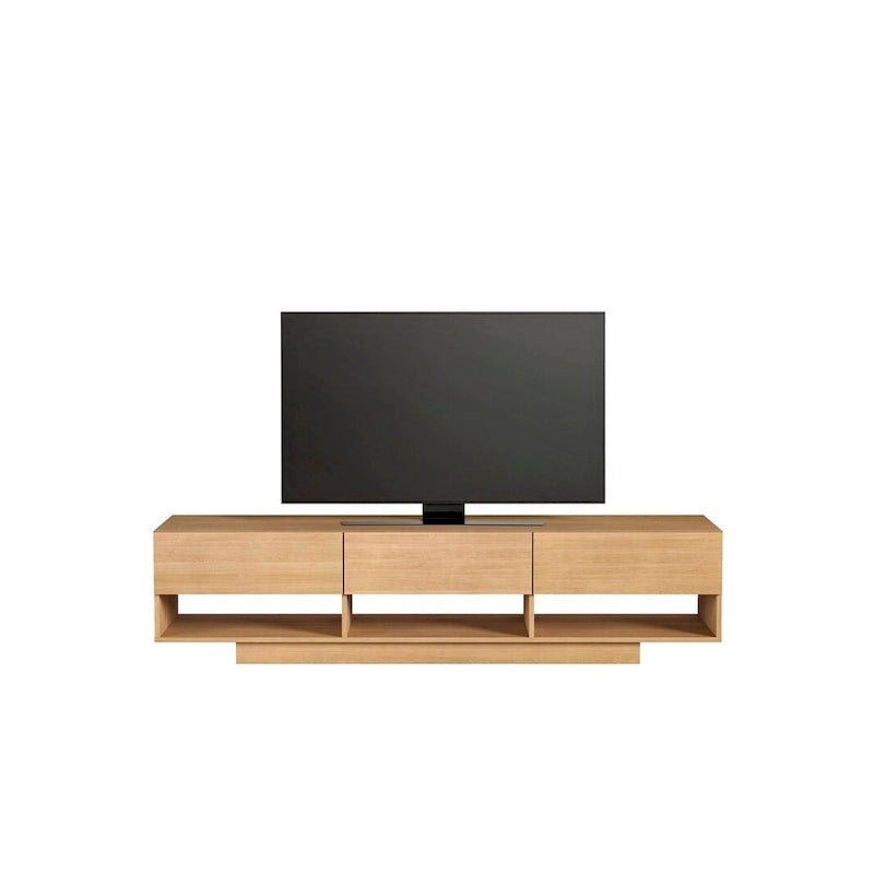 Meuble TV à 3 tiroirs Nexera Stereo, 72 po, noir