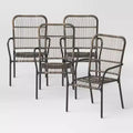 Latigo Stackable Patio Chair Gray - Threshold