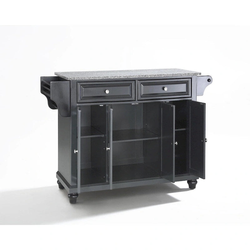 Îlot de cuisine/Chariot avec plateau en granit Cambridge pleine grandeur - 18p x 51,5L x 36H