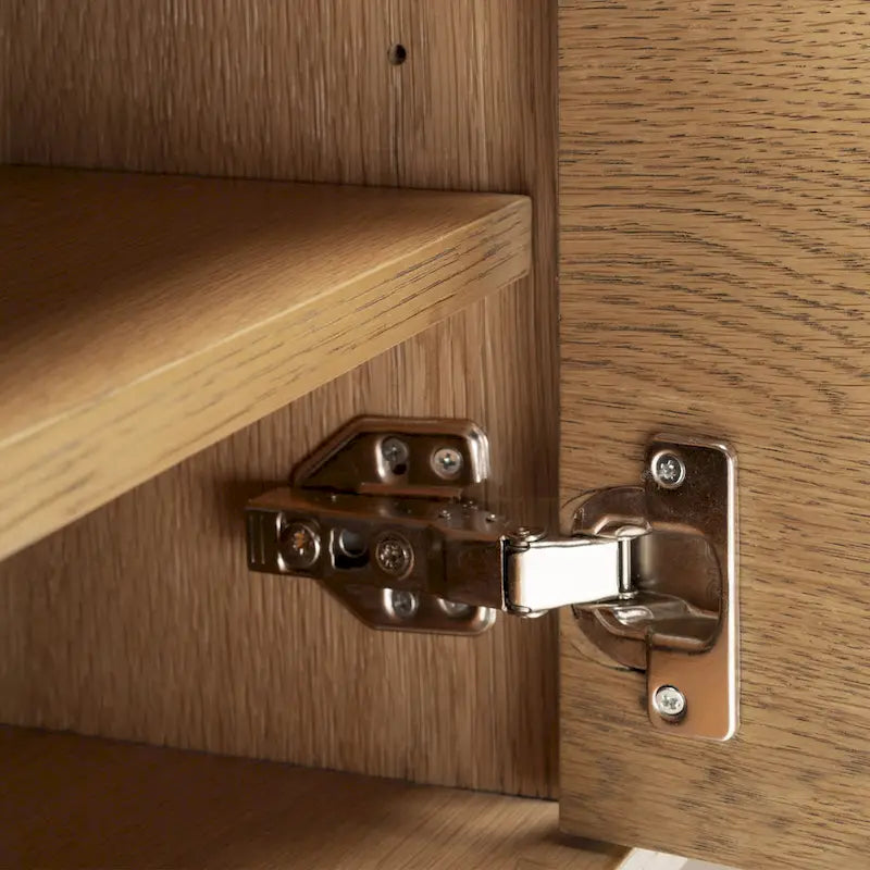 Meuble TV Zahra en bois de chêne Studio London pour centre de divertissement en bois