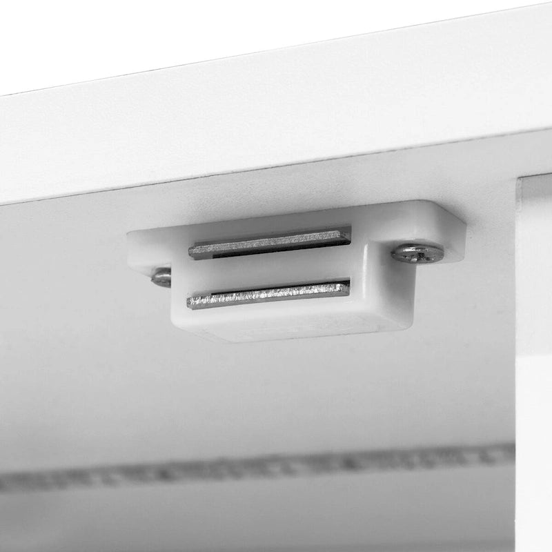 Meuble TV LED avec console multimédia éclairée, meuble de divertissement avec rangement - 59,7 pouces de large