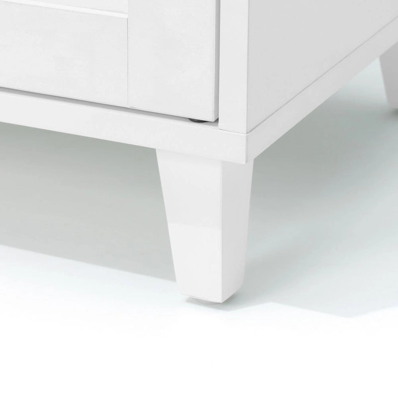 Meuble TV LED avec console multimédia éclairée, meuble de divertissement avec rangement - 59,7 pouces de large