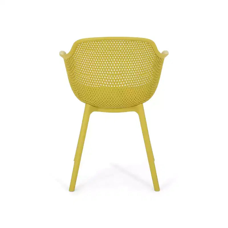 Christopher Knight Home Lotus Chaises de salle à manger modernes d'extérieur en plastique polypropylène (lot de 2)