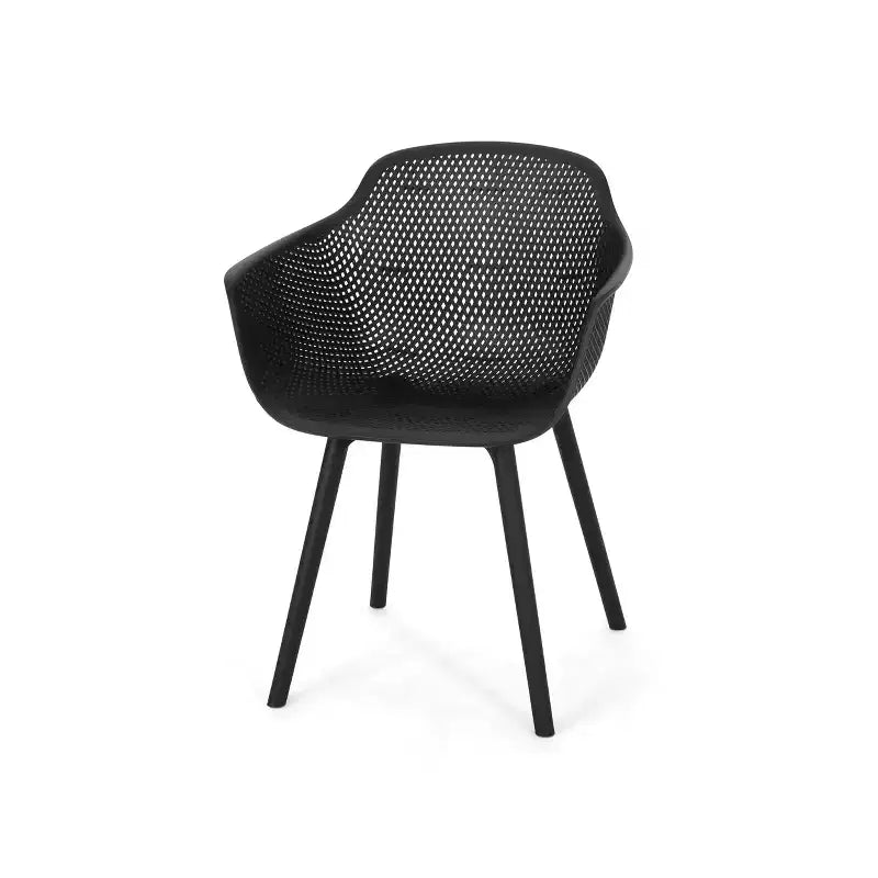 Christopher Knight Home Lotus Chaises de salle à manger modernes d'extérieur en plastique polypropylène (lot de 2)