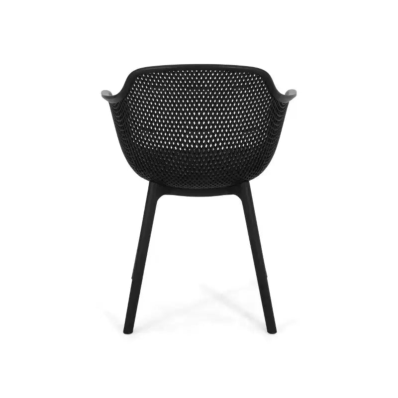 Christopher Knight Home Lotus Chaises de salle à manger modernes d'extérieur en plastique polypropylène (lot de 2)