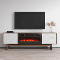 Meuble TV cheminée Gram BL-EF