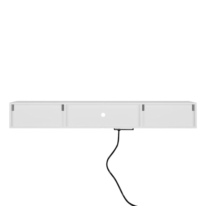 Meuble TV flottant mural 65" avec LED 16 couleurs
