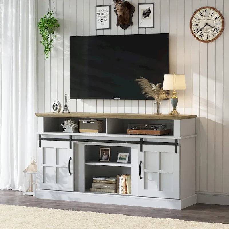 Meuble TV, meuble de rangement et étagères de 58 pouces - 58 pouces