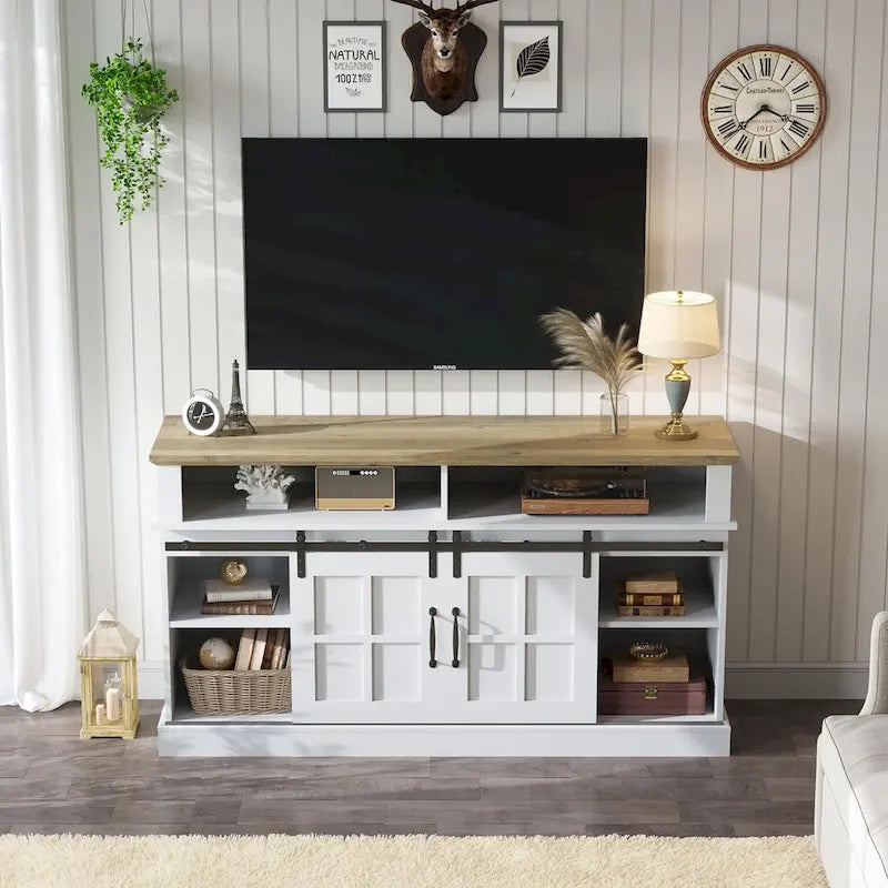 Meuble TV, meuble de rangement et étagères de 58 pouces - 58 pouces