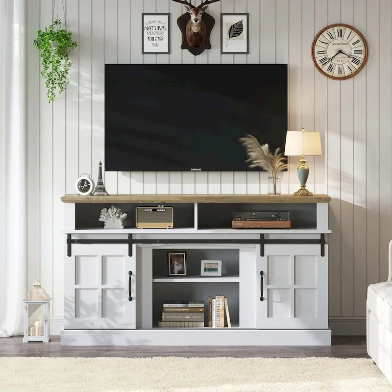 Meuble TV, meuble de rangement et étagères de 58 pouces - 58 pouces