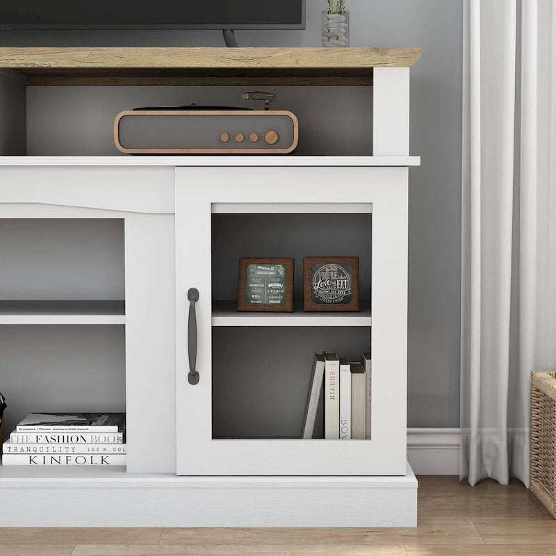 Meuble TV, meuble de rangement et étagères de 58 pouces - 58 pouces