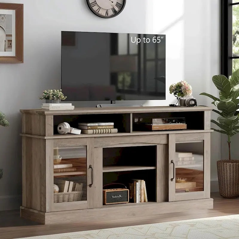 Meuble TV, meuble de rangement et étagères de 58 pouces - 58 pouces