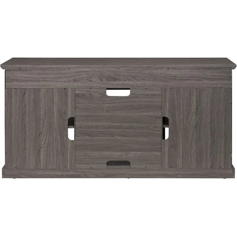Meuble TV contemporain Roomfitters, console multimédia moderne, pour téléviseurs jusqu'à 65 pouces, espace de rangement ouvert et fermé