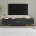 Meuble TV pour téléviseur de 65 pouces et plus, meuble console TV, meuble TV moderne avec rangement, meuble TV pour salon