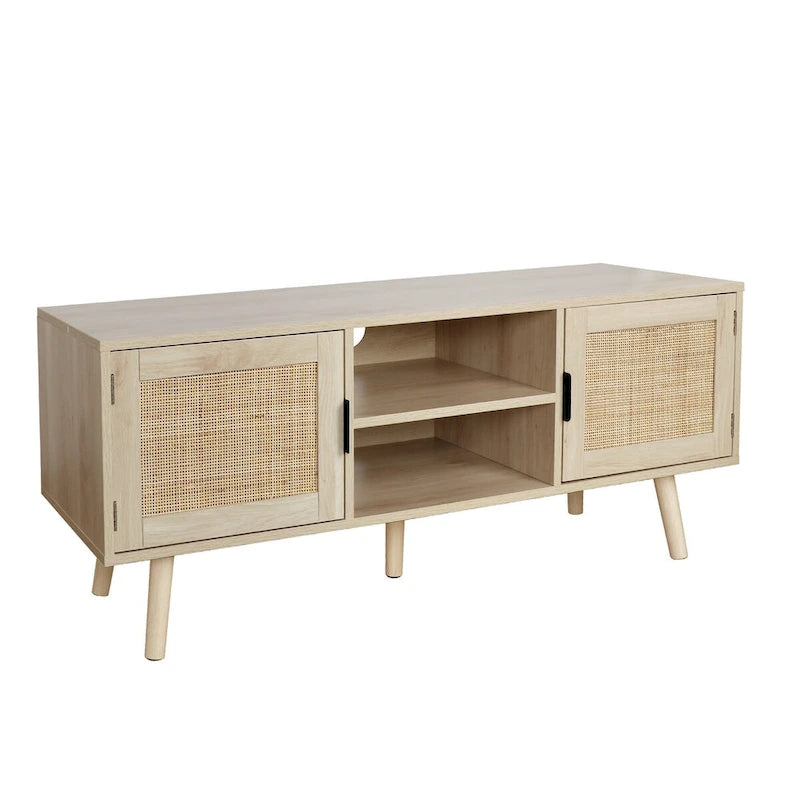 Meuble TV moderne Anmytek 47 – Meuble console média pour téléviseurs jusqu'à 65 pouces – 119 cm de large